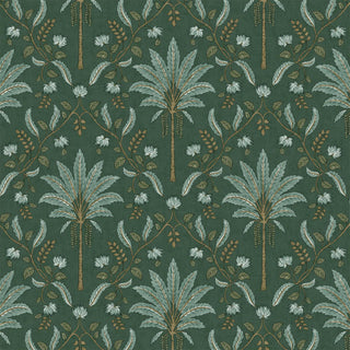 Holden Decor Palm Trellis Blue & Green Wallpaper - 10m x 53cm - Perfect for Livingroom Areas