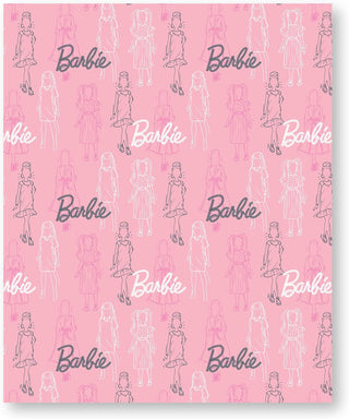 Barbie Official Licensed Fleece Blanket Figures Bedroom Design  Warm Super Soft Feel Throw  Perfect for Home, Bedroom, Sleepovers & Camping