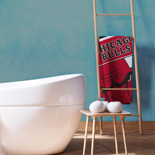 NBA Officially Licensed Towel Super Soft Feel, Chicago Bulls Red Basketball Team Design Perfect The Home, Bath, Beach & Swimming Pool One Size 75cm x 150cm 100% Cotton