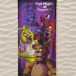 FNAF (Five Nights At Freddy's) Towel - Freddy Fazbear's Design - 100% Cotton - 140 x 70cm