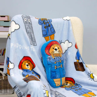 Character World Officially Licensed Paddington Bear™ Shaped Cushion Pillow Bear Stuffed Plush Shaped Pillow Perfect For Bedroom Or Living Room Décor 40 x 30cm