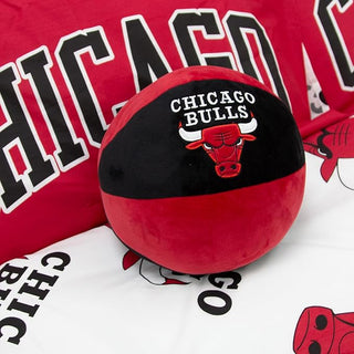 NBA Ball Shaped Cushion - Chicago Bulls Design - 25cm x 25cm