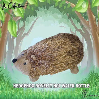 K Collection 3D Novelty Hot Water Bottle With Removable Cover -  750 ML Capacity - Hedgehog Design