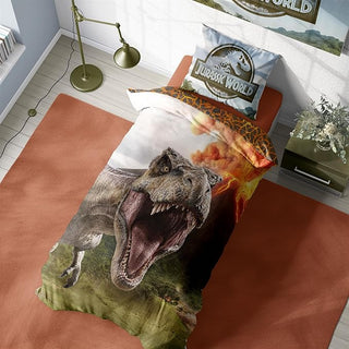 Jurassic World Reversible Duvet Set - T-Rex Design - Single