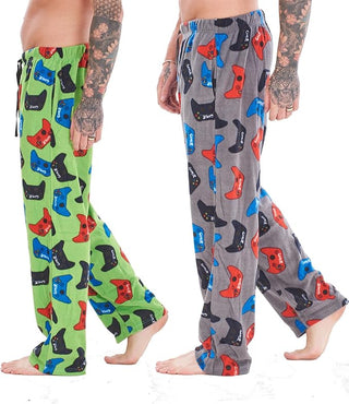 Keanu Mens 2 Pack Lounge Pants - Gamer Designs - Sizes S - 2XL