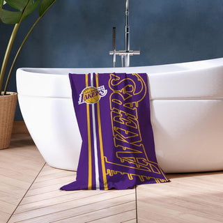 NBA Official Towel Super Soft Feel, Los Angeles Lakers Basketball Team Purple and Yellow Design Perfect The Home, Bath, Beach & Swimming Pool  One Size 75cm x 150cm 100% Cotton