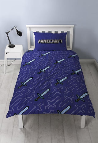 Minecraft Reversible Duvet Set - Good Guys Design - Single and Double