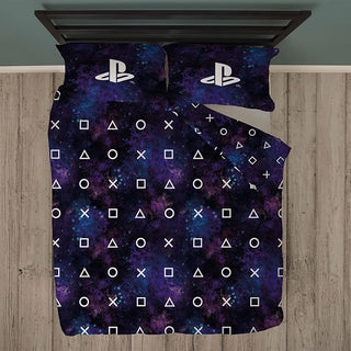 Playstation Reversible Duvet Set - Nebula Design - Single and Double