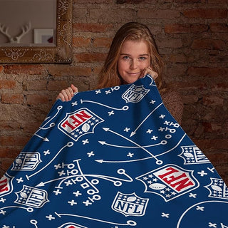 NFL Fleece Throw Blanket - Logo Design - 100% Polyester - 100 x 150cm