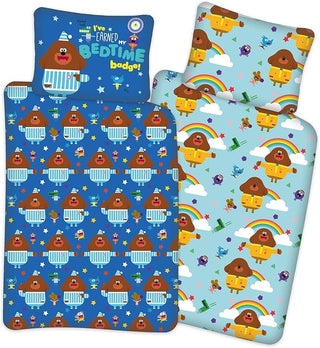 Hey Duggee Reversible Duvet Set - Hey Duggee Hug Design - Cot Junior, Single and Double