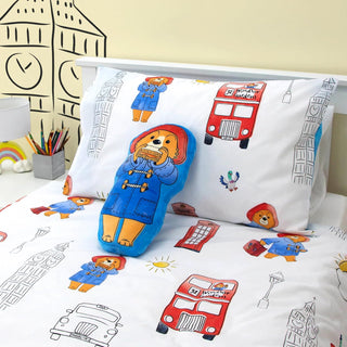 Character World Officially Licensed Paddington Bear™ Shaped Cushion Pillow Bear Stuffed Plush Shaped Pillow Perfect For Bedroom Or Living Room Décor 40 x 30cm
