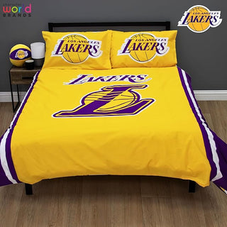 NBA Reversible Duvet Set - Los Angeles Lakers Design - Single and Double