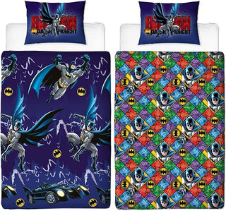 DC Justice Reversible Duvet Set - Batman Design - Single and Double