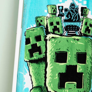 Minecraft Movie Towel Super Soft Feel, Creepers Gaming Design  Perfect The Home, Bath, Beach & Swimming Pool  One Size 140cm x 70cm