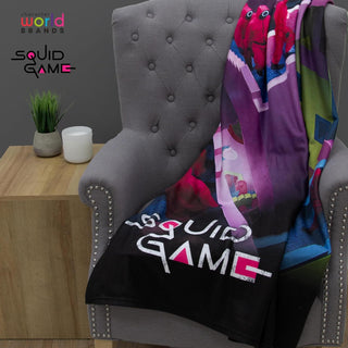Squid Game Fleece Throw Blanket - Stairway Design - 100% Polyester - 100 x 150cm