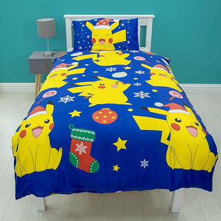 Pokemon Reversible Duvet Set - Christmas Design - Single