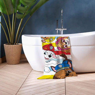 Paw Patrol Towel - Marshall, Chase, Rubble & Skye Design - 100% Cotton - 140 x 70cm