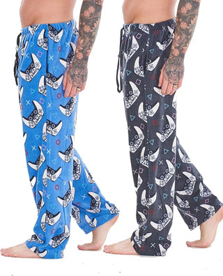 Keanu Mens 2 Pack Lounge Pants - Gamer Designs - Sizes S - 2XL
