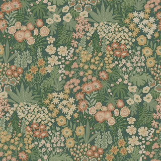 Holden Decor Everbloom Emerald Green Wallpaper 13900 – Botanical Floral Design – 10m Roll