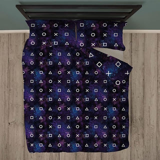 Playstation Reversible Duvet Set - Nebula Design - Single and Double