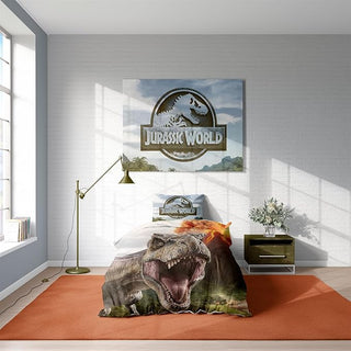Jurassic World Reversible Duvet Set - T-Rex Design - Single