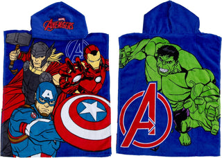 Marvel Hooded Towel Poncho - Lets Go Design - 100% Cotton - 115 x 50 cm