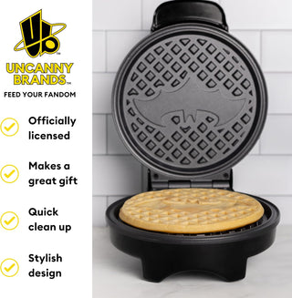 Batman Game Over Waffle Maker Makes Joker Waffles Fun Kitchen Appliance Non-Stick, Compact and Easy to Use (Copy)