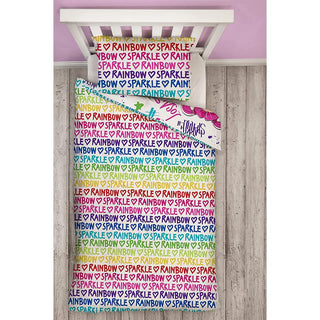 Rainbow High Reversible Duvet Set - Glow Design - Single