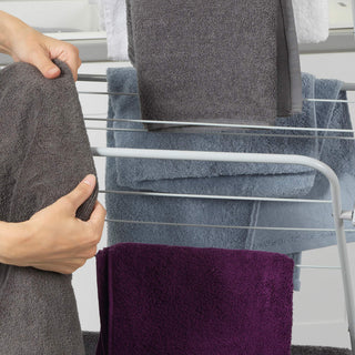 Russell Hobbs 3 Tier Clothes Airer 15m Drying Space Pink/Grey