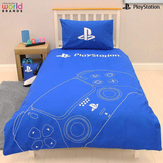 Playstation Reversible Duvet Set - Hand Control Design - Single