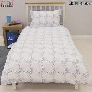 Playstation Reversible Duvet Set - Hand Control Design - Single