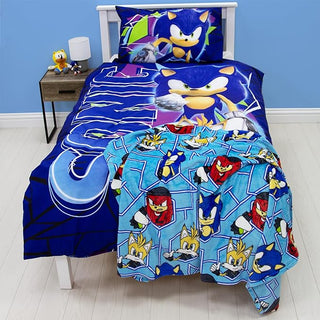 Sonic Fleece Blanket - Sonic Prime Design - 100% Polyester - 100 x 150cm