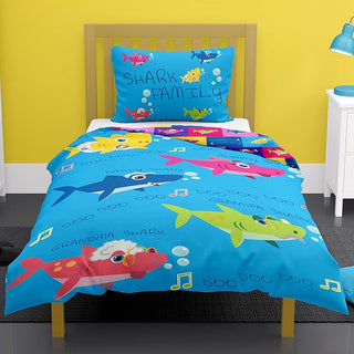Shark Family Reversible Duvet Set - Doo Doo Design - Single and Junior