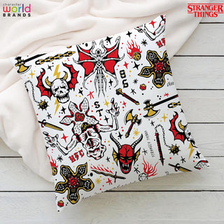 Stranger Things Square Cushion - Hellfire Club Logo Design - 40x40cm