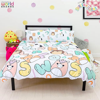 Squishmallows Reversible Duvet Set - Characters Design - Double