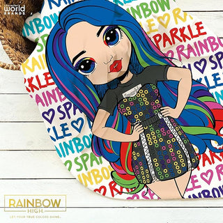 Rainbow High Fleece Throw Blanket - Rainbow Design - 100% Polyester - 100 x 150cm