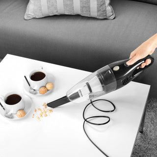 Beldray Stick Vacuum - Bagless Vacuum Cleaner, 2-In-1 Converts To Handheld, 1L Dust Tank, Washable HEPA Filter, Lightweight, Powerful Suction, 500W, Accessories Included, Platinum, BEL0770P-150