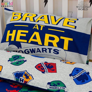 Harry Potter Reversible Duvet Set - Brave at Heart Design - Single