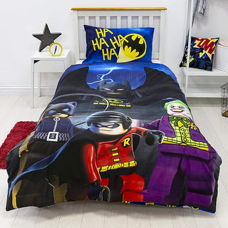 Lego DC Comics Reversible Duvet Set - Batman Design - Single