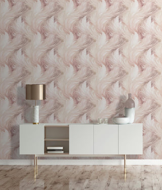 Muriva Plumes Blush Wallpaper 217504 – Elegant Feather Design