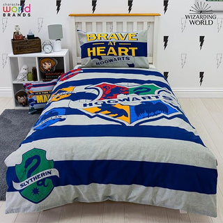 Harry Potter Reversible Duvet Set - Brave at Heart Design - Single