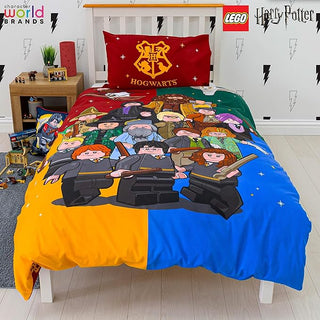 Harry Potter Reversible Duvet Set - Lego Design - Single