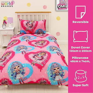 LOL Surprise! Reversible Duvet Set - Queens Doll Design - Single