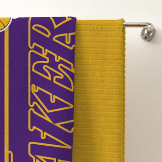 NBA Official Towel Super Soft Feel, Los Angeles Lakers Basketball Team Purple and Yellow Design Perfect The Home, Bath, Beach & Swimming Pool  One Size 75cm x 150cm 100% Cotton