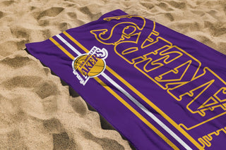 NBA Official Towel Super Soft Feel, Los Angeles Lakers Basketball Team Purple and Yellow Design Perfect The Home, Bath, Beach & Swimming Pool  One Size 75cm x 150cm 100% Cotton