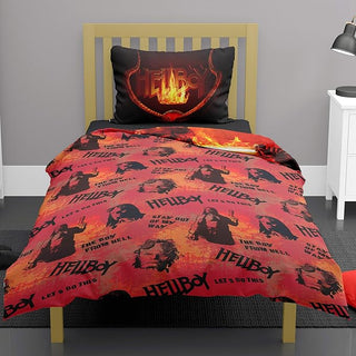 Hellboy Reversible Duvet Set - Legendary AF' Design - Single