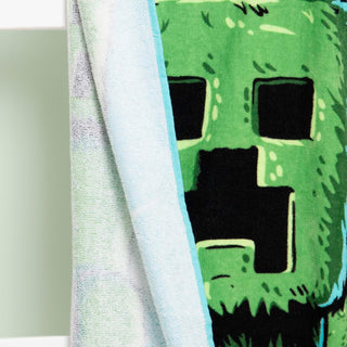 Minecraft Movie Towel Super Soft Feel, Creepers Gaming Design  Perfect The Home, Bath, Beach & Swimming Pool  One Size 140cm x 70cm