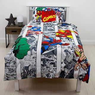 Marvel Reversible Duvet Set - Avengers Design - Single