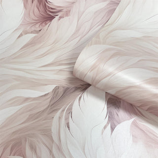 Muriva Plumes Blush Wallpaper 217504 – Elegant Feather Design