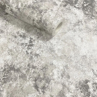 Muriva Perico Stone Grey Wallpaper 222502 10m Roll Modern Neutral Feature Wall